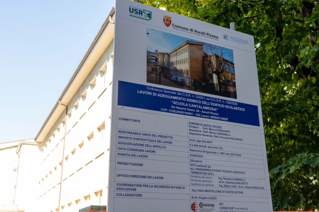 inaugurazione cantiere cantalamessa ascoli
